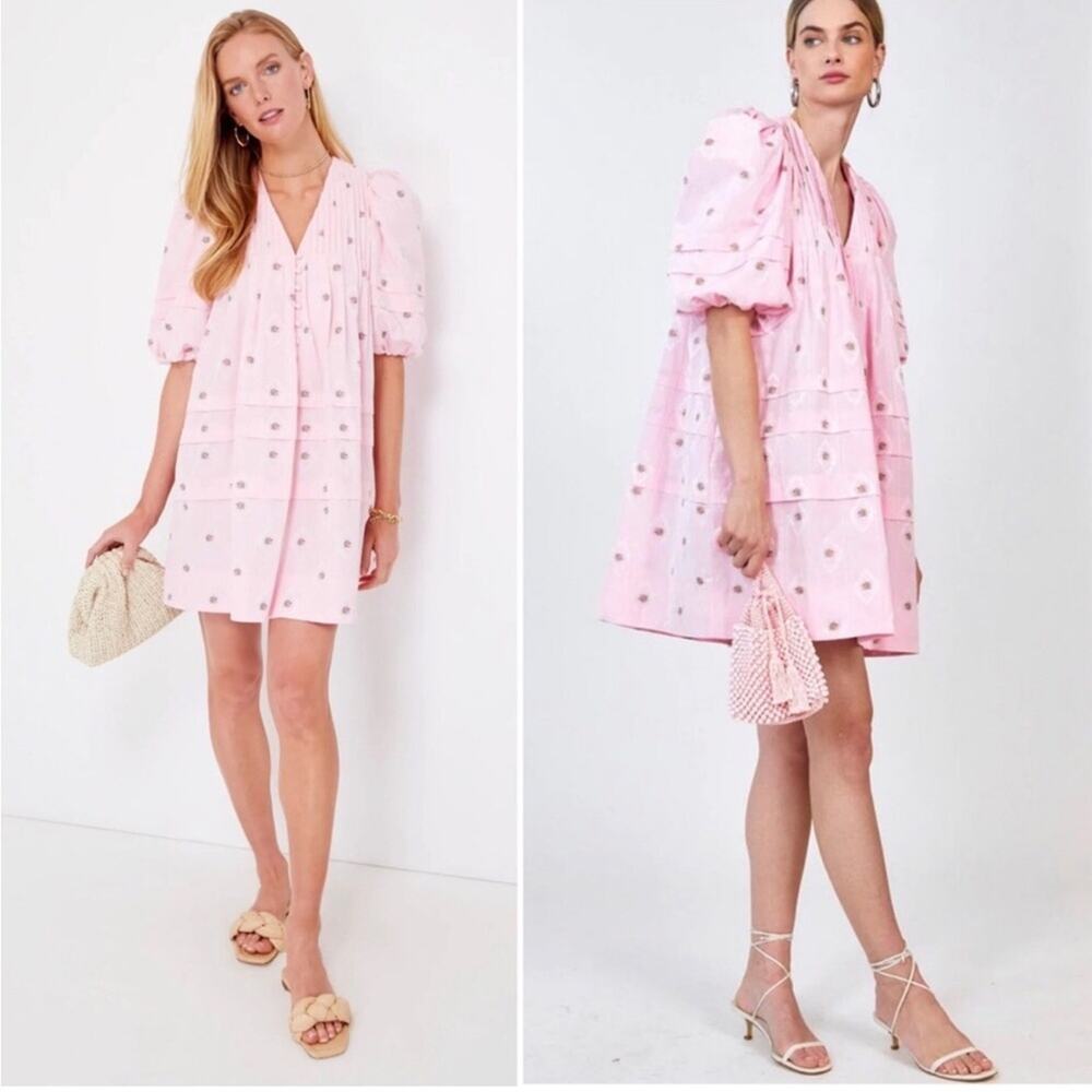 Hunter Bell Jenkins Dress Pink Floral Blossom - Picture 4 of 13